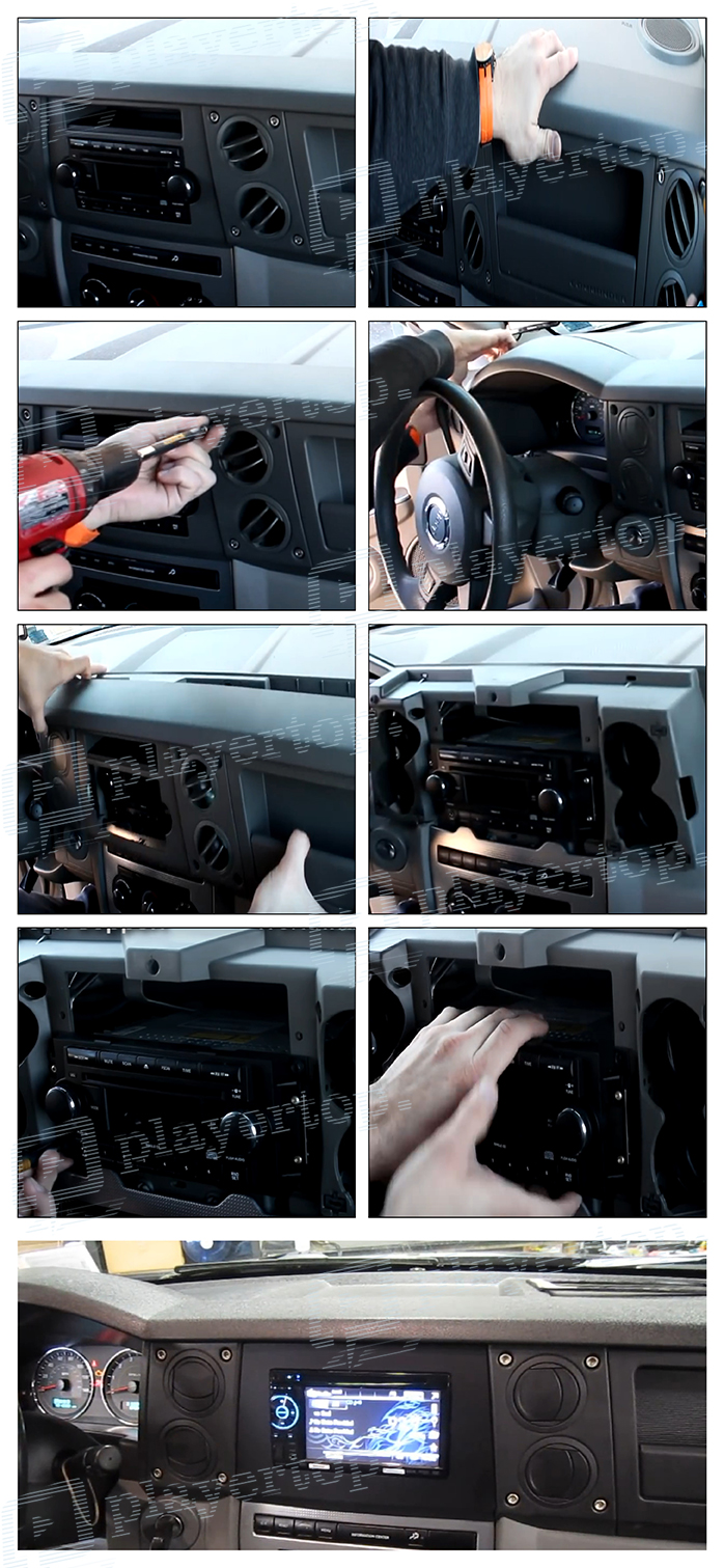 Installation autoradio jeep commander